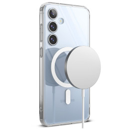 „Ringke Fusion MagSafe“ dėklas, skirtas „Samsung Galaxy S24 FE“ – skaidrus