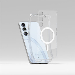„Ringke Fusion MagSafe“ dėklas, skirtas „Samsung Galaxy S24 FE“ – skaidrus