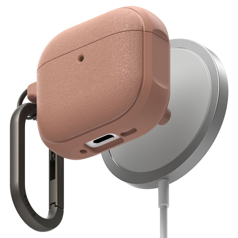 „Ringke Onyx MagSafe“ dėklas, skirtas „Apple AirPods 4“ ausinėms – šviesiai raudonas