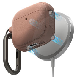 „Ringke Onyx MagSafe“ dėklas, skirtas „Apple AirPods 4“ ausinėms – šviesiai raudonas