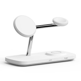 „Ringke 3in1 QI2 MagSafe“ belaidis įkroviklis – baltas