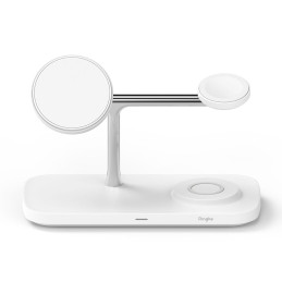 „Ringke 3in1 QI2 MagSafe“ belaidis įkroviklis – baltas