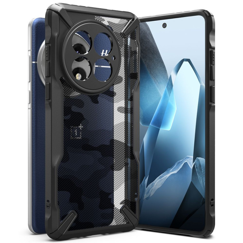 „Ringke Fusion X“ dėklas, skirtas „OnePlus 13“ – juodas kamufliažinis