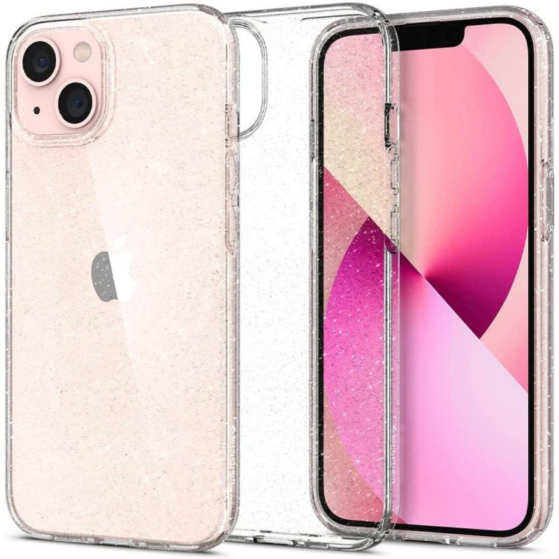 Spigen Liquid Crystal dėklas iPhone 13 - skaidrus ir blizgantis