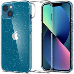 Spigen Liquid Crystal dėklas iPhone 13 - skaidrus ir blizgantis