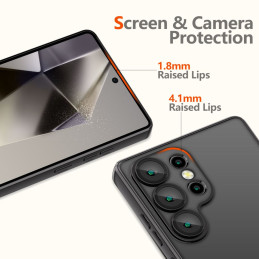 „Tech-Protect MagFlex“ dėklas, skirtas „Samsung Galaxy S25 Ultra“ – skaidriai juodas