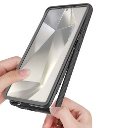 „Tech-Protect Defense“ „MagSafe“ dėklas, skirtas „Samsung Galaxy S25 Ultra“ – juodas