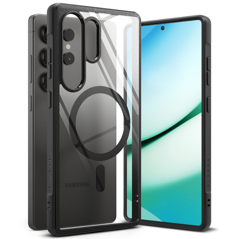 „Ringke Fusion Bold MagSafe“ dėklas, skirtas „Samsung Galaxy S25 Ultra“ – juodas