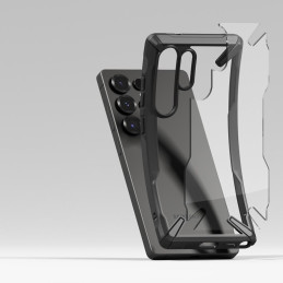 „Ringke Fusion X“ dėklas, skirtas „Samsung Galaxy S25 Ultra“ – juodas