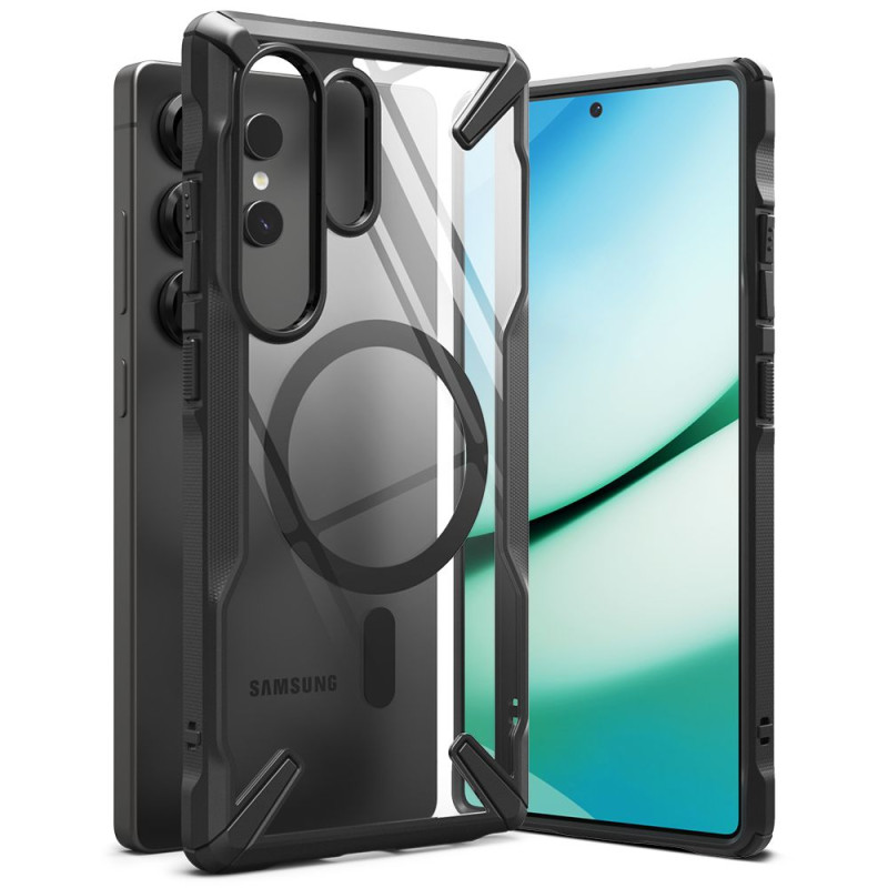 „Ringke Fusion X MagSafe“ dėklas, skirtas „Samsung Galaxy S25 Ultra“ – juodas