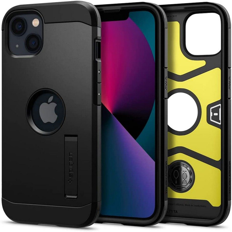 Spigen Tough Armor dėklas iPhone 13 - juodas