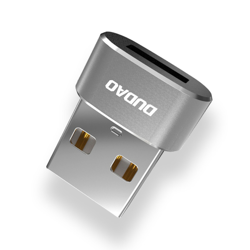 Dudao USB Type-C į USB adapteris juodas (L16AC juodas)