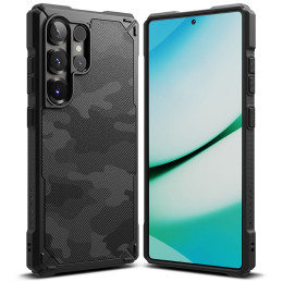 „Ringke Rugged Gear“ dėklas, skirtas „Samsung Galaxy S25 Ultra“ – juodas kamufliažinis