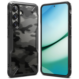 „Ringke Fusion X“ dėklas, skirtas „Samsung Galaxy S25+“ – juodas kamufliažinis