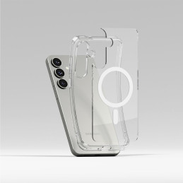 „Ringke Fusion MagSafe“ dėklas, skirtas „Samsung Galaxy S25“ – skaidrus