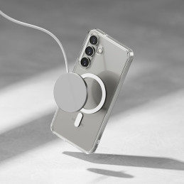 „Ringke Fusion MagSafe“ dėklas, skirtas „Samsung Galaxy S25“ – skaidrus