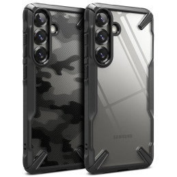 „Ringke Fusion X“ dėklas, skirtas „Samsung Galaxy S25“ – juodas