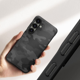 „Ringke Onyx“ dėklas, skirtas „Samsung Galaxy S25“ – juodas kamufliažinis
