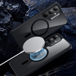 ESR Classic Hybrid Halolock MagSafe dėklas, skirtas Samsung Galaxy S25+ – skaidriai juodas