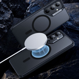 ESR Classic Hybrid Halolock MagSafe dėklas, skirtas Samsung Galaxy S25+ – permatomas juodas