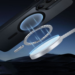 ESR Classic Hybrid Halolock MagSafe dėklas, skirtas Samsung Galaxy S25+ – permatomas juodas