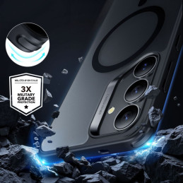 ESR Classic Hybrid Halolock MagSafe dėklas, skirtas Samsung Galaxy S25+ – permatomas juodas