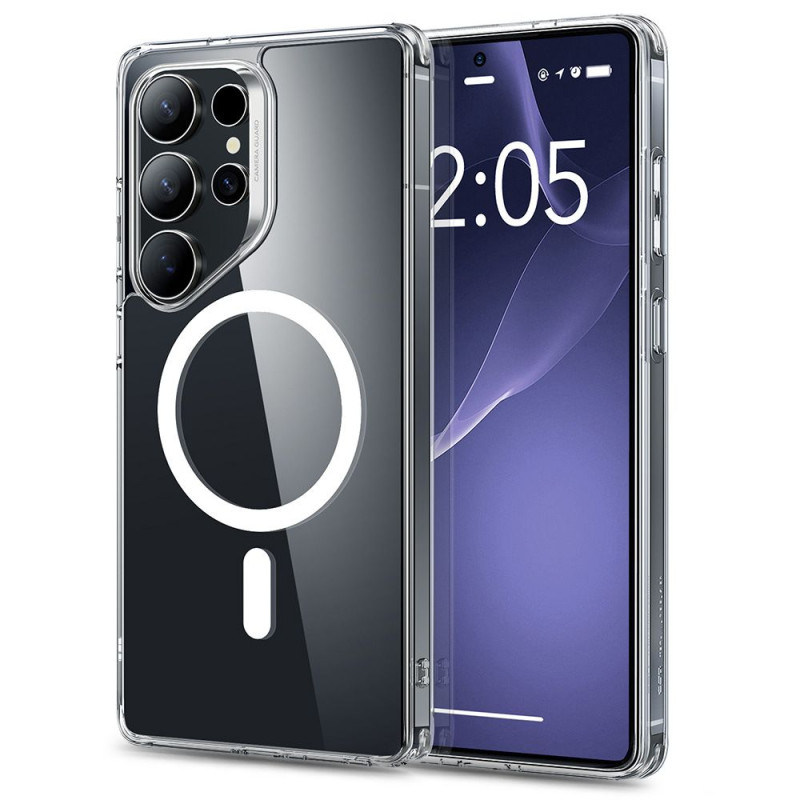 ESR Classic Hybrid Halolock MagSafe dėklas, skirtas Samsung Galaxy S25 Ultra – skaidrus