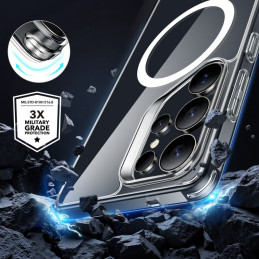 ESR Classic Hybrid Halolock MagSafe dėklas, skirtas Samsung Galaxy S25 Ultra – skaidrus