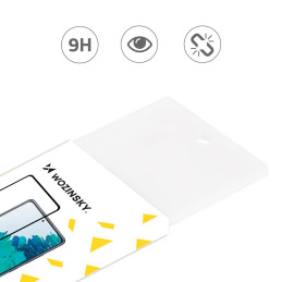 Wozinsky Super patvarūs klijai viso ekrano grūdintas stiklas su rėmeliu, draugiškas dėklu Oppo Reno6 4G juodas