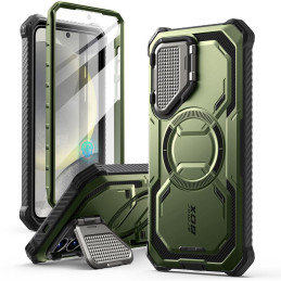 „Supcase IBLSN Armorbox Mag“, skirtas „Samsung Galaxy S25“ – alyvuogių spalvos