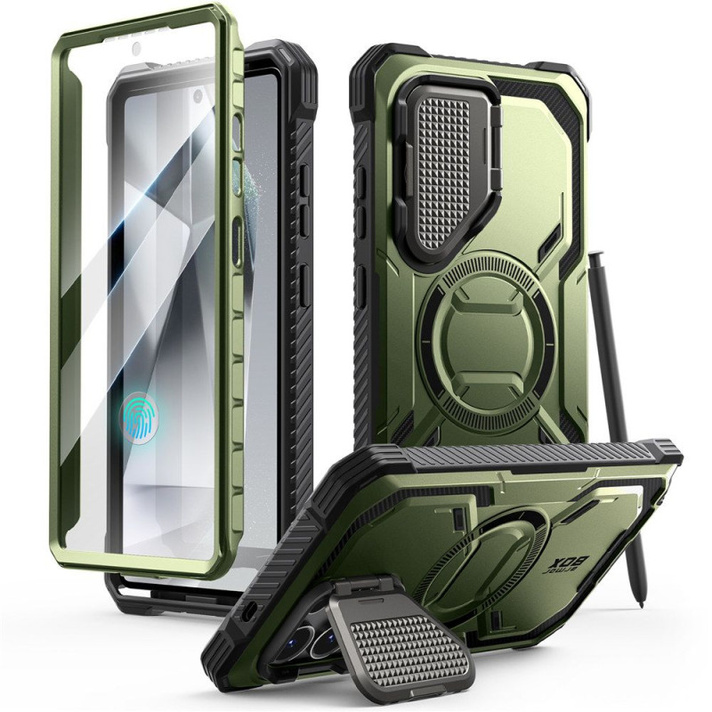 „Supcase IBLSN Armorbox Mag“ dėklas, skirtas „Samsung Galaxy S25 Ultra“ – alyvuogių spalvos