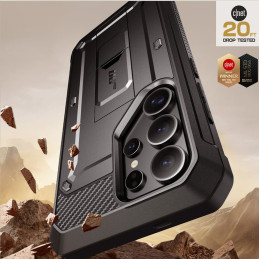 „Supcase Unicorn Beetle Pro“ dėklas, skirtas „Samsung Galaxy S25 Ultra“ – juodas
