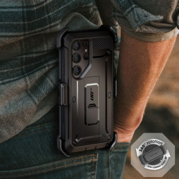 „Supcase Unicorn Beetle Pro“ dėklas, skirtas „Samsung Galaxy S25 Ultra“ – juodas