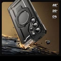 „Supcase UB Grip Mag“ dėklas, skirtas „Samsung Galaxy S25 Ultra“ – juodas