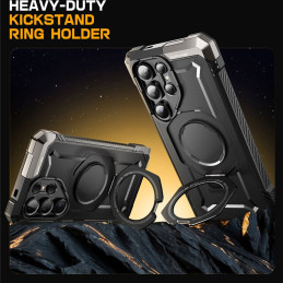 „Supcase UB Grip Mag“ dėklas, skirtas „Samsung Galaxy S25 Ultra“ – juodas