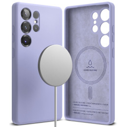 „Ringke“ silikoninis „MagSafe“ dėklas, skirtas „Samsung Galaxy S25 Ultra“ – violetinis