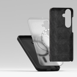 „Ringke“ silikoninis „MagSafe“ dėklas, skirtas „Samsung Galaxy S25+“ – juodas