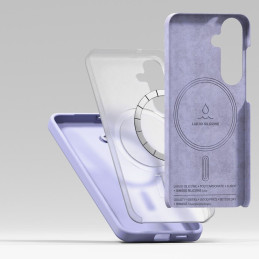 „Ringke“ silikoninis „MagSafe“ dėklas, skirtas „Samsung Galaxy S25+“ – violetinis