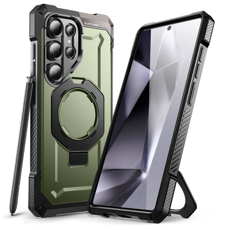 „Supcase UB Grip Mag“ dėklas, skirtas „Samsung Galaxy S25 Ultra“ – alyvuogių spalvos