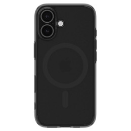 „Spigen Ultra Hybrid“ „T“ „MagSafe iPhone 16e“ dėklas – permatomas juodas