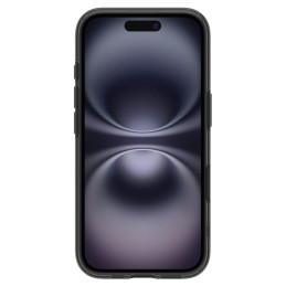 „Spigen Ultra Hybrid“ „T“ „MagSafe iPhone 16e“ dėklas – permatomas juodas