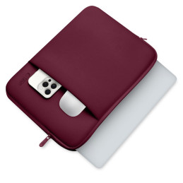 „Tech-Protect“ neopreno nešiojamojo kompiuterio dėklas 15–16 colių – bordo spalvos