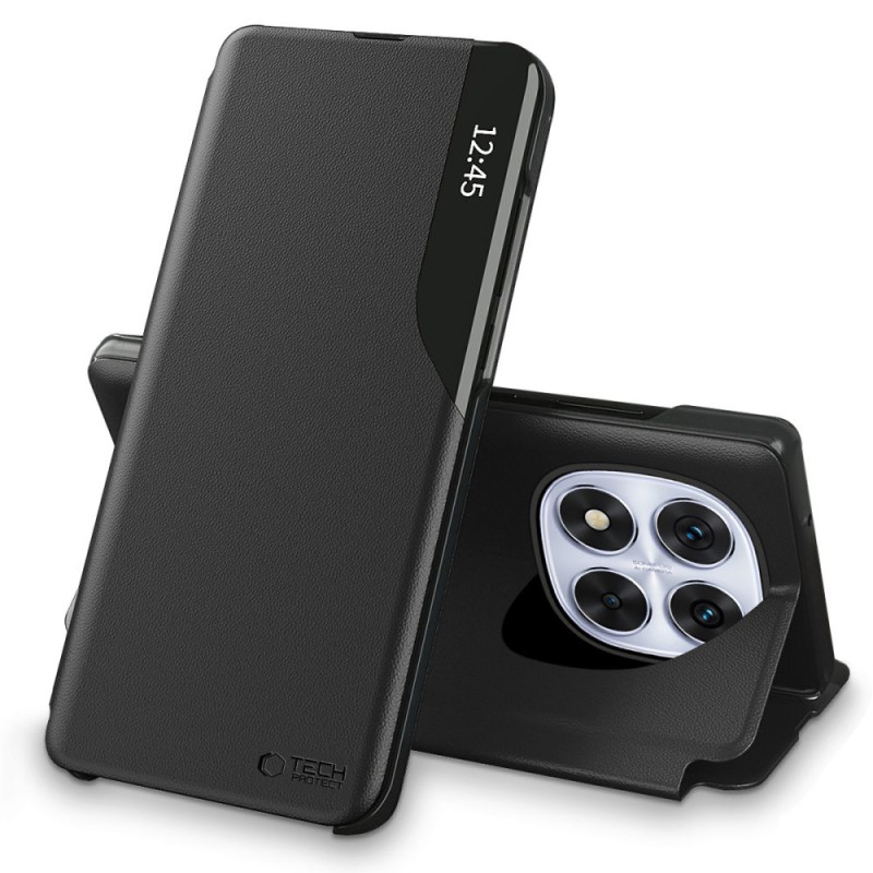 „Tech-Protect Smart View“ dėklas, skirtas „Xiaomi Redmi Note 14 Pro 5G“ / „Poco X7 5G“ – juodas