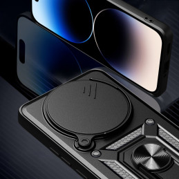 „Tech-Protect CamShield Pro“ dėklas, skirtas „Xiaomi Redmi Note 14 Pro 5G“ / „Poco X7 5G“ – matinės juodos spalvos