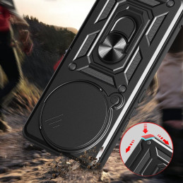 „Tech-Protect CamShield Pro“ dėklas, skirtas „Xiaomi Redmi Note 14 Pro+ 5G“ – matinės juodos spalvos
