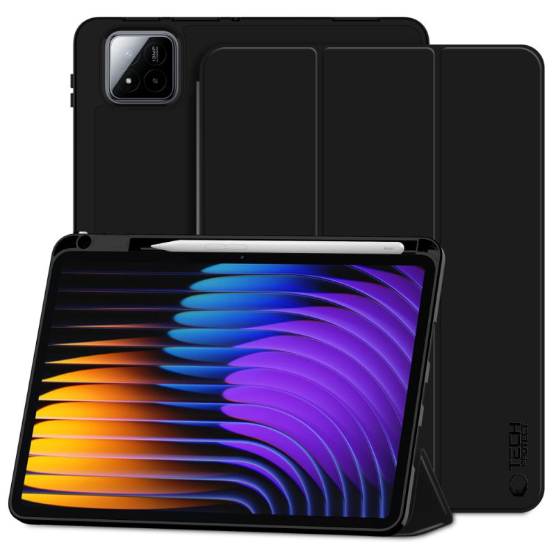 „TechProtect SmartCase“ rašiklio dėklas, skirtas „Xiaomi Pad 7 / 7 Pro“ – juodas