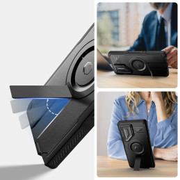 „Tech-Protect Kevlar MagSafe+“ dėklas, skirtas „Samsung Galaxy S25 Ultra“ – juodas