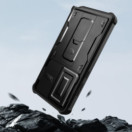 „Tech-Protect Kevlar Cam+“ dėklas, skirtas „Samsung Galaxy S25 Ultra“ – juodas