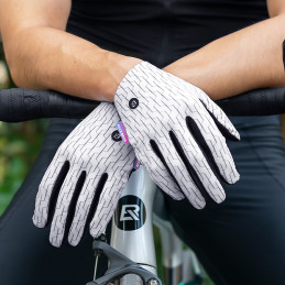 „Rockbros“ MTB dviračių pirštinės, dydis: XL – baltos ir juodos