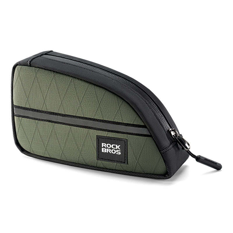 „Rockbros Triangle“ dviračio rėmo krepšys, 0,8 l, žalias